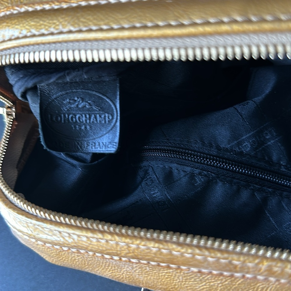 Longchamp Metallic Gold Travel Bag - Picture 8 of 12